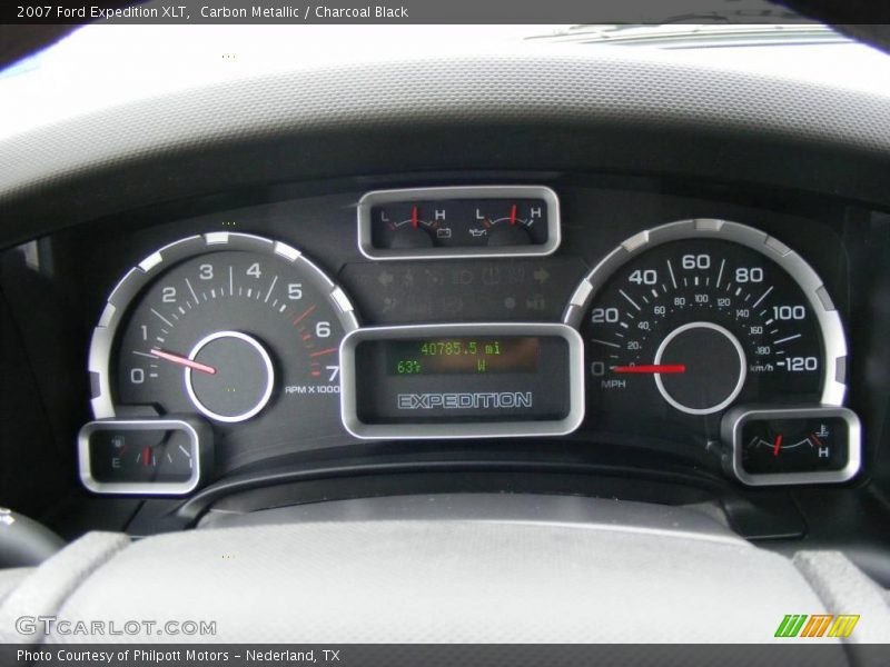 Carbon Metallic / Charcoal Black 2007 Ford Expedition XLT