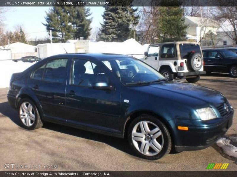 Baltic Green / Black 2001 Volkswagen Jetta GLX VR6 Sedan