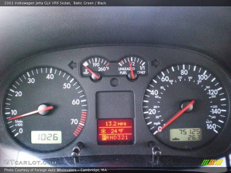 Baltic Green / Black 2001 Volkswagen Jetta GLX VR6 Sedan