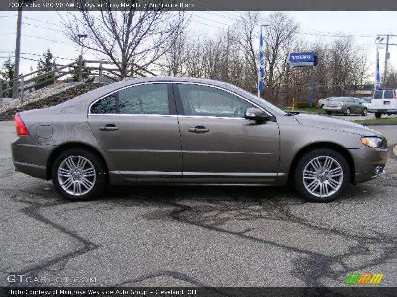 Oyster Gray Metallic / Anthracite Black 2007 Volvo S80 V8 AWD