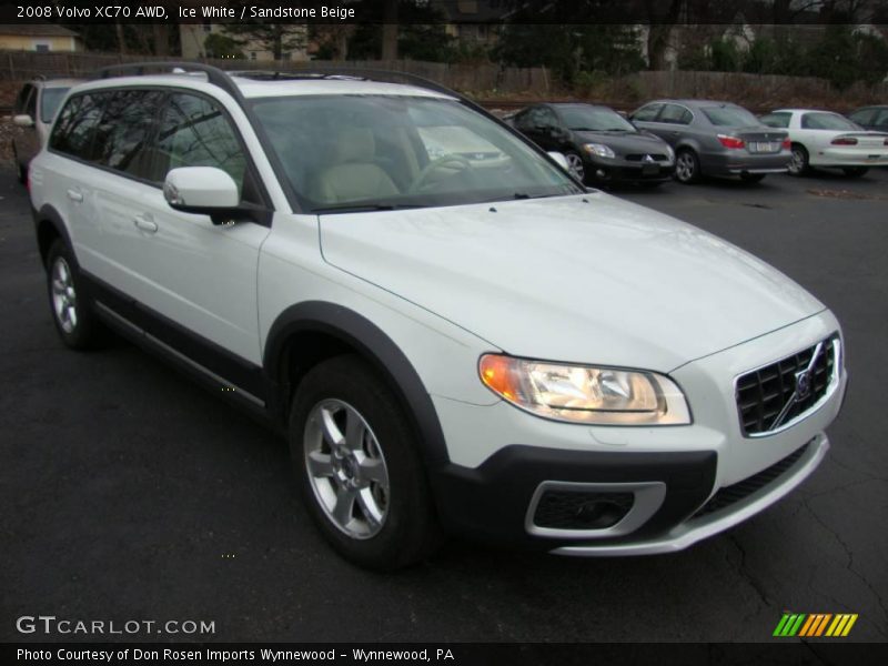Ice White / Sandstone Beige 2008 Volvo XC70 AWD