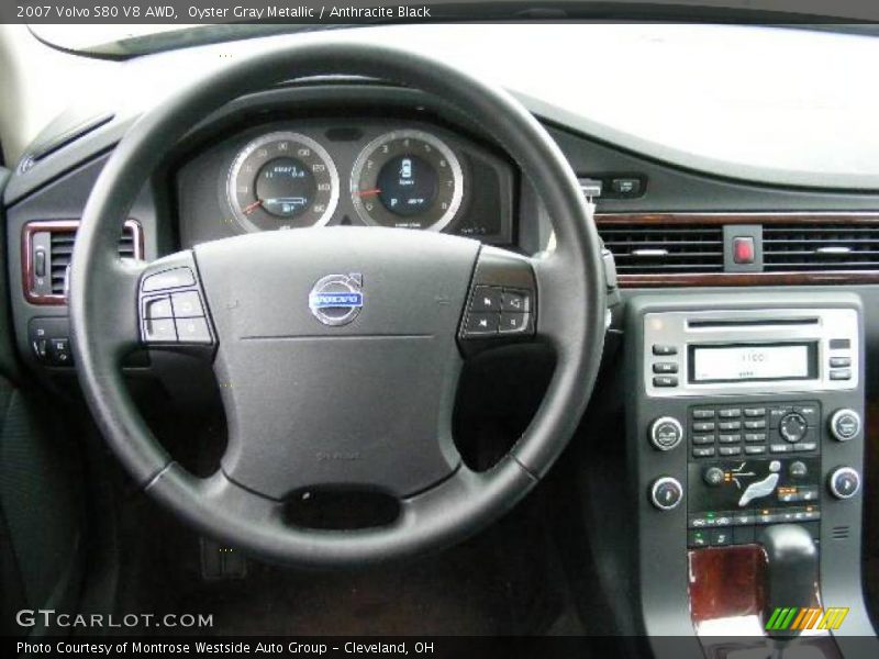 Oyster Gray Metallic / Anthracite Black 2007 Volvo S80 V8 AWD