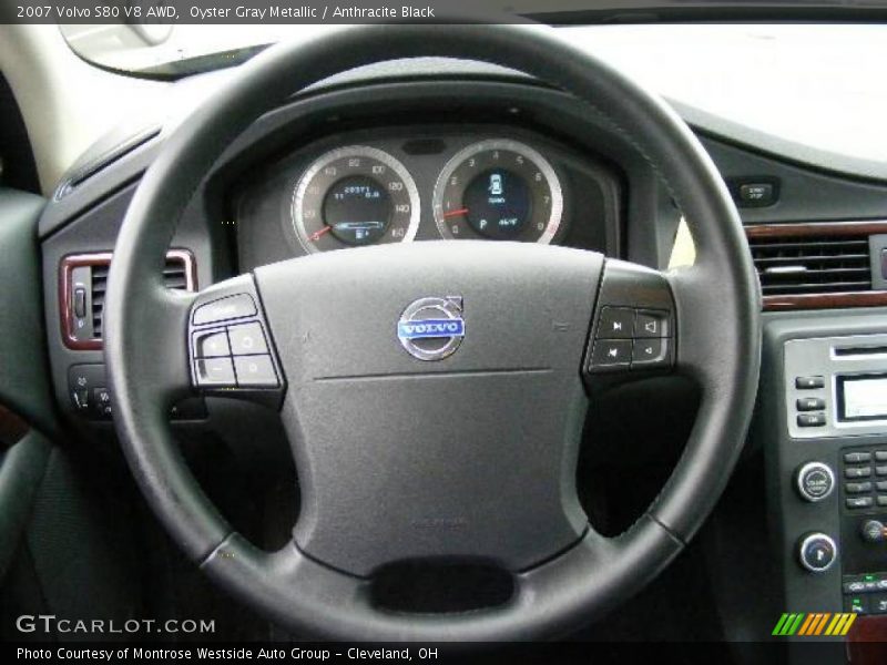 Oyster Gray Metallic / Anthracite Black 2007 Volvo S80 V8 AWD