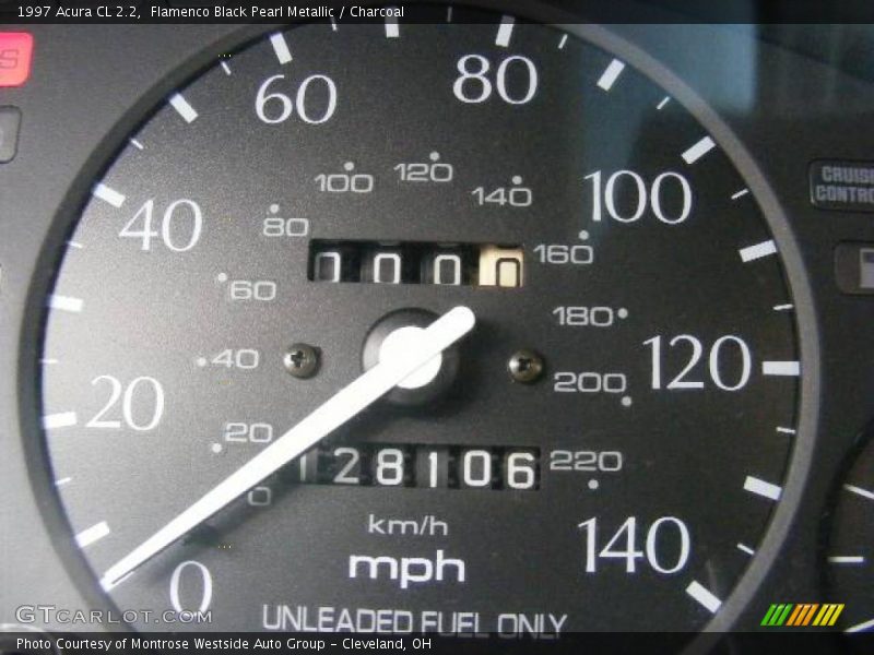 Flamenco Black Pearl Metallic / Charcoal 1997 Acura CL 2.2
