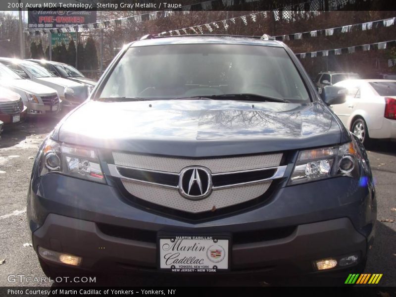 Sterling Gray Metallic / Taupe 2008 Acura MDX Technology