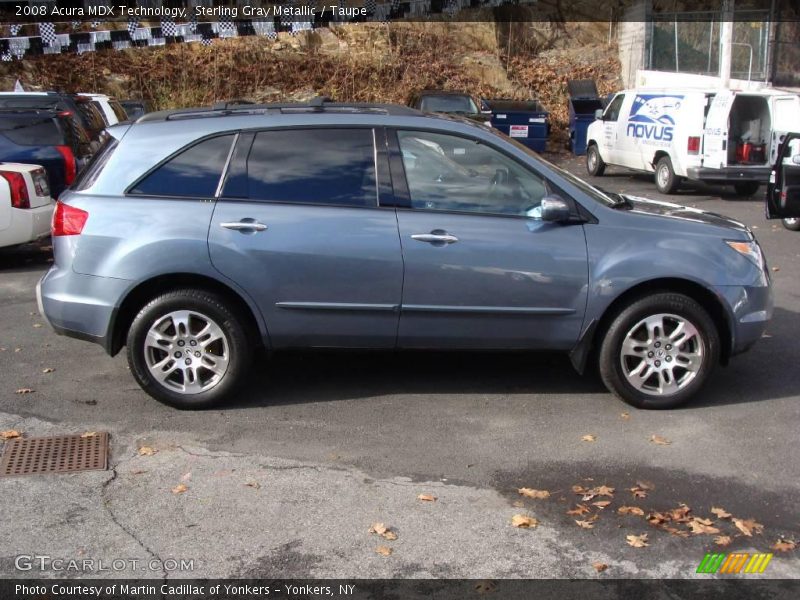 Sterling Gray Metallic / Taupe 2008 Acura MDX Technology