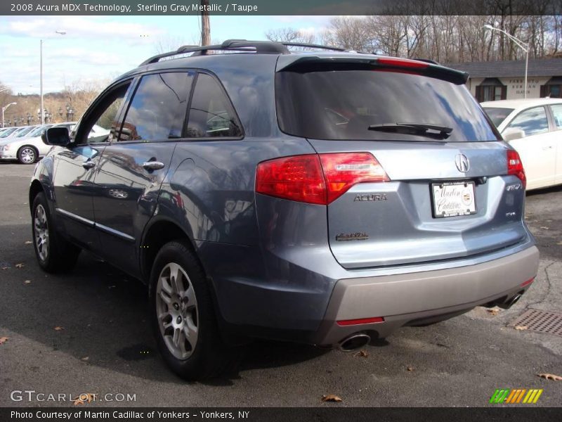 Sterling Gray Metallic / Taupe 2008 Acura MDX Technology