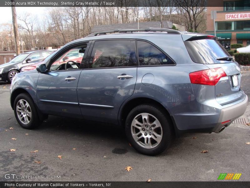Sterling Gray Metallic / Taupe 2008 Acura MDX Technology
