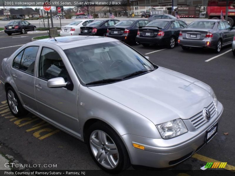 Silver Arrow Metallic / Black 2001 Volkswagen Jetta GLS VR6 Sedan