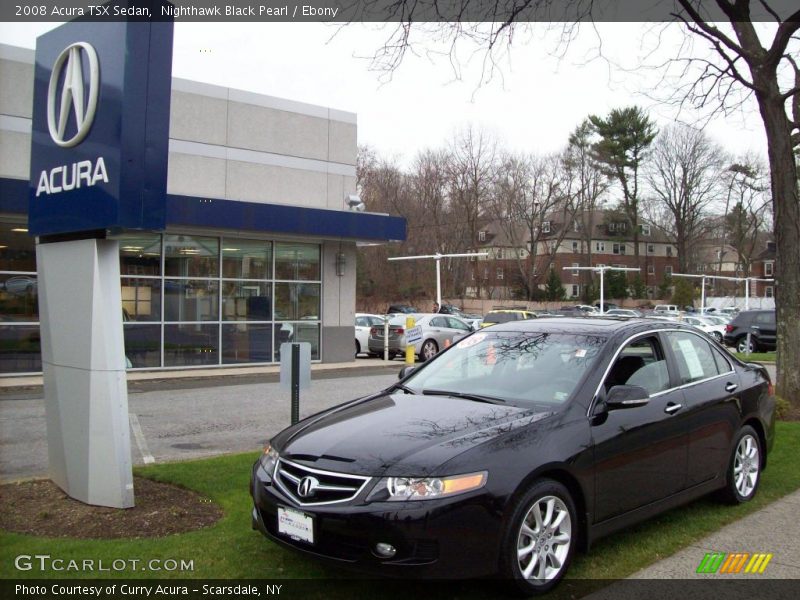 Nighthawk Black Pearl / Ebony 2008 Acura TSX Sedan