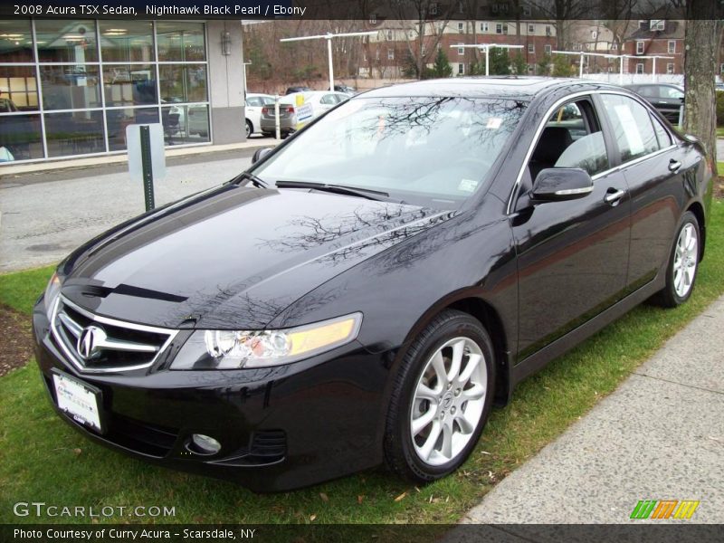 Nighthawk Black Pearl / Ebony 2008 Acura TSX Sedan