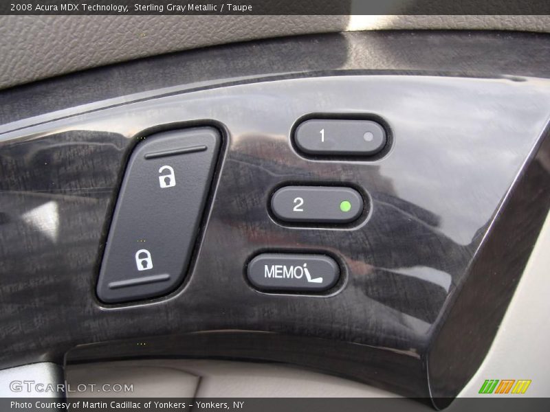 Sterling Gray Metallic / Taupe 2008 Acura MDX Technology