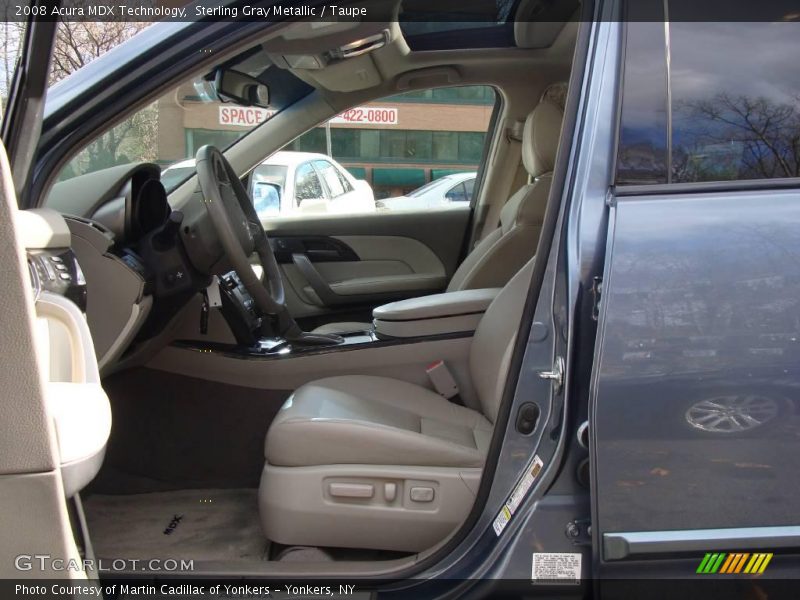 Sterling Gray Metallic / Taupe 2008 Acura MDX Technology