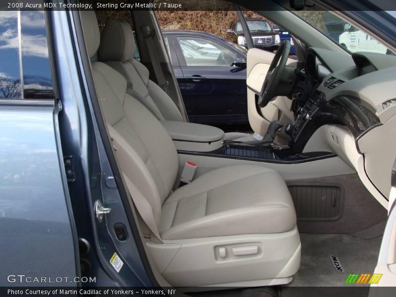 Sterling Gray Metallic / Taupe 2008 Acura MDX Technology