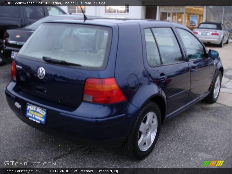 Indigo Blue Pearl / Beige 2002 Volkswagen Golf GLS Sedan