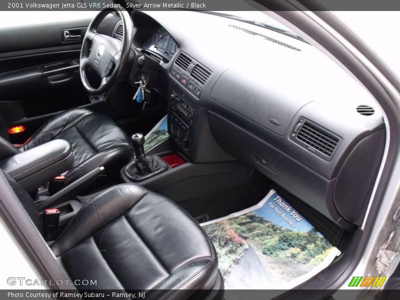 Silver Arrow Metallic / Black 2001 Volkswagen Jetta GLS VR6 Sedan