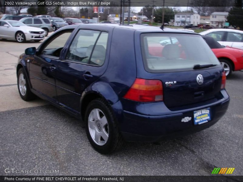 Indigo Blue Pearl / Beige 2002 Volkswagen Golf GLS Sedan