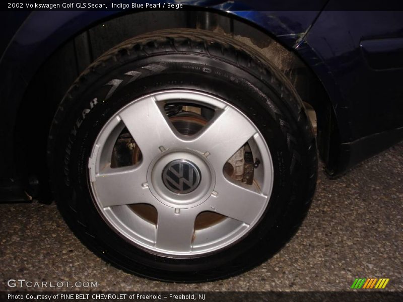 Indigo Blue Pearl / Beige 2002 Volkswagen Golf GLS Sedan