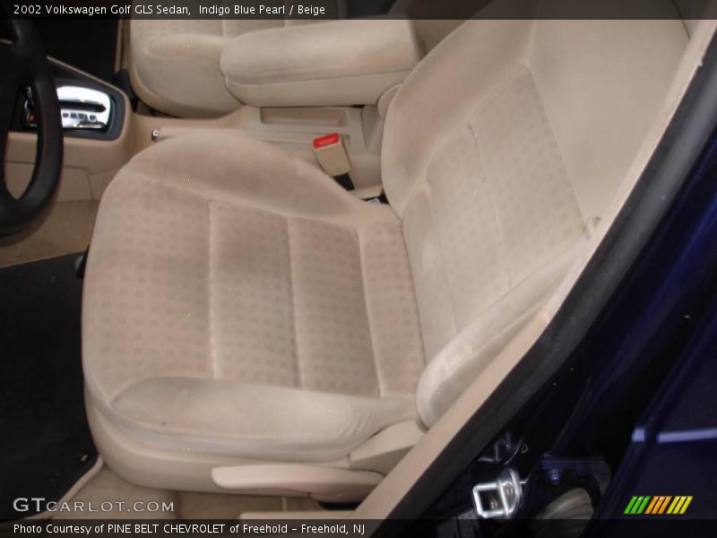 Indigo Blue Pearl / Beige 2002 Volkswagen Golf GLS Sedan