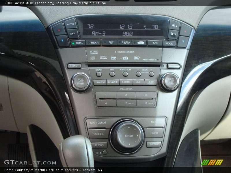 Sterling Gray Metallic / Taupe 2008 Acura MDX Technology