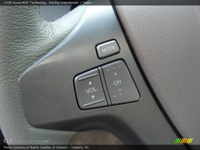 Sterling Gray Metallic / Taupe 2008 Acura MDX Technology