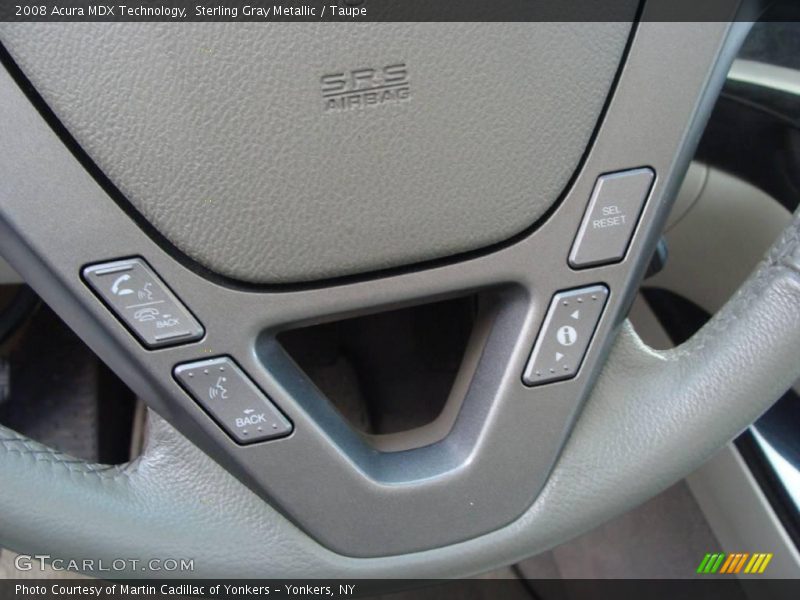 Sterling Gray Metallic / Taupe 2008 Acura MDX Technology