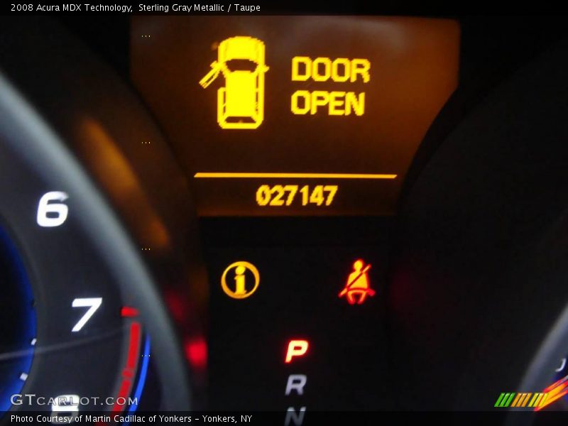 Sterling Gray Metallic / Taupe 2008 Acura MDX Technology