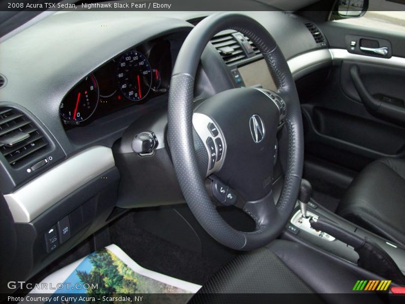 Nighthawk Black Pearl / Ebony 2008 Acura TSX Sedan