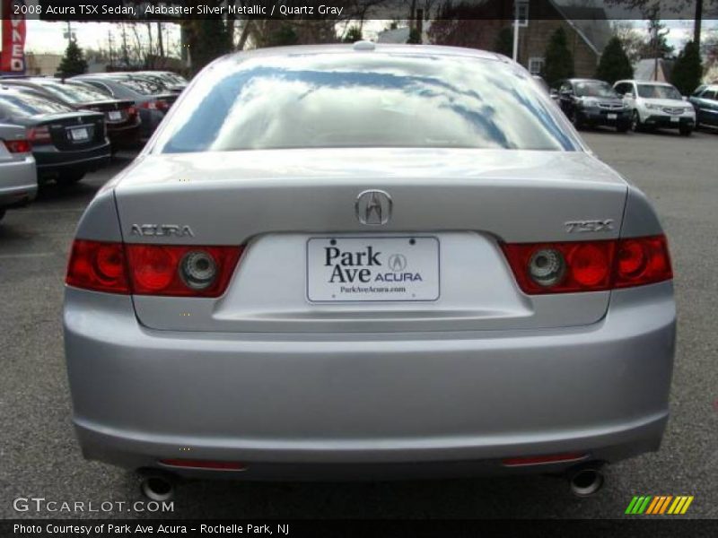 Alabaster Silver Metallic / Quartz Gray 2008 Acura TSX Sedan