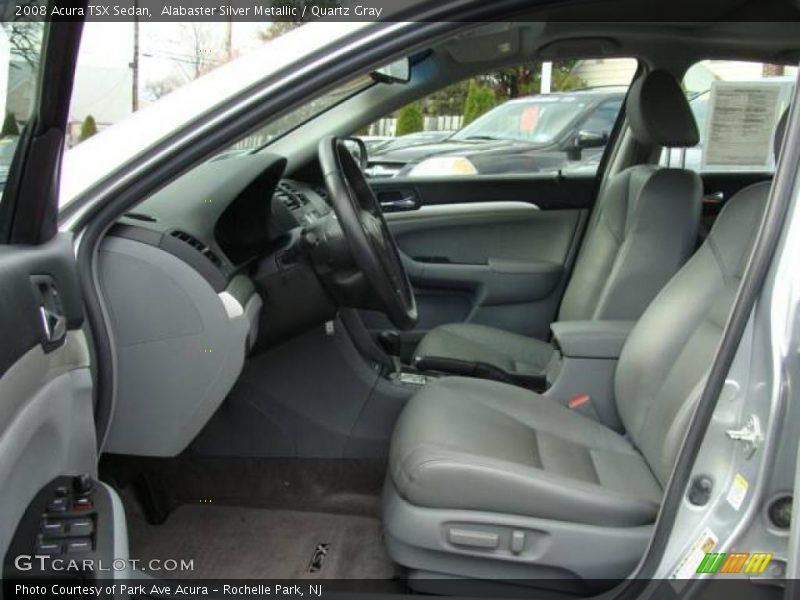 Alabaster Silver Metallic / Quartz Gray 2008 Acura TSX Sedan