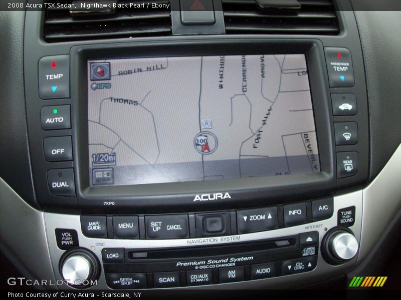 Nighthawk Black Pearl / Ebony 2008 Acura TSX Sedan