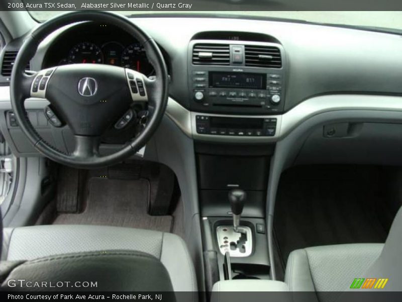 Alabaster Silver Metallic / Quartz Gray 2008 Acura TSX Sedan
