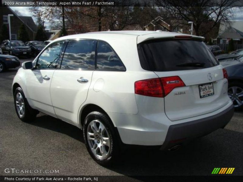 Aspen White Pearl / Parchment 2009 Acura MDX Technology