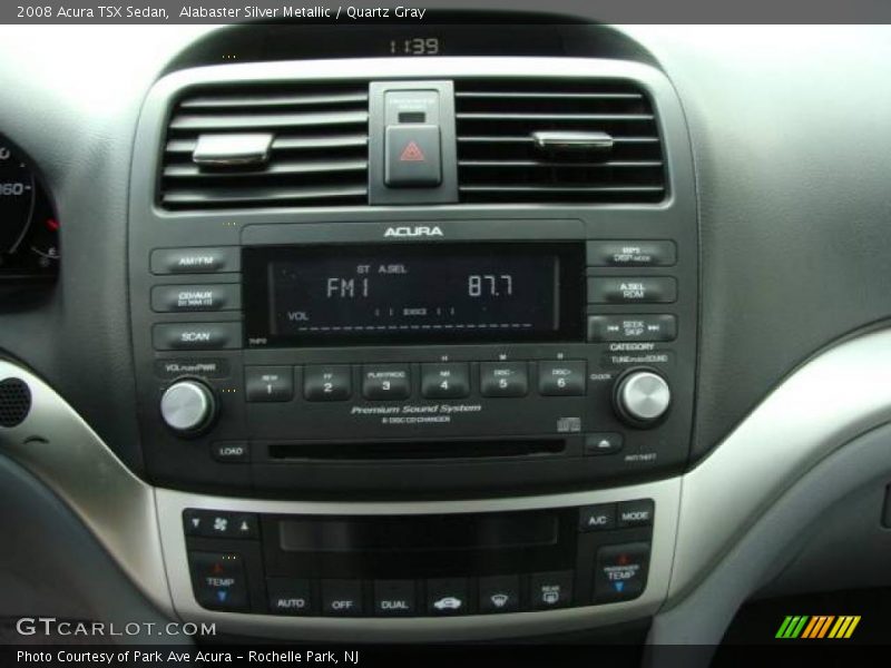 Alabaster Silver Metallic / Quartz Gray 2008 Acura TSX Sedan