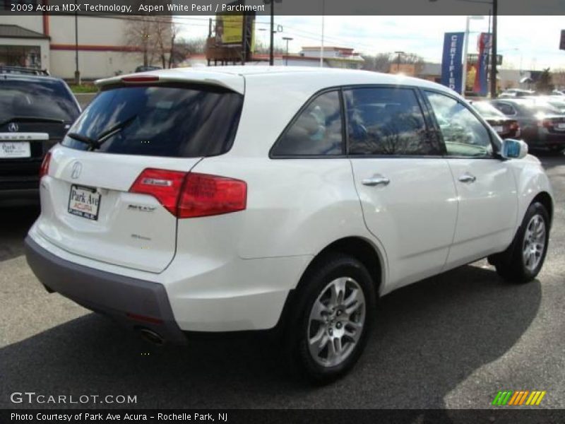 Aspen White Pearl / Parchment 2009 Acura MDX Technology