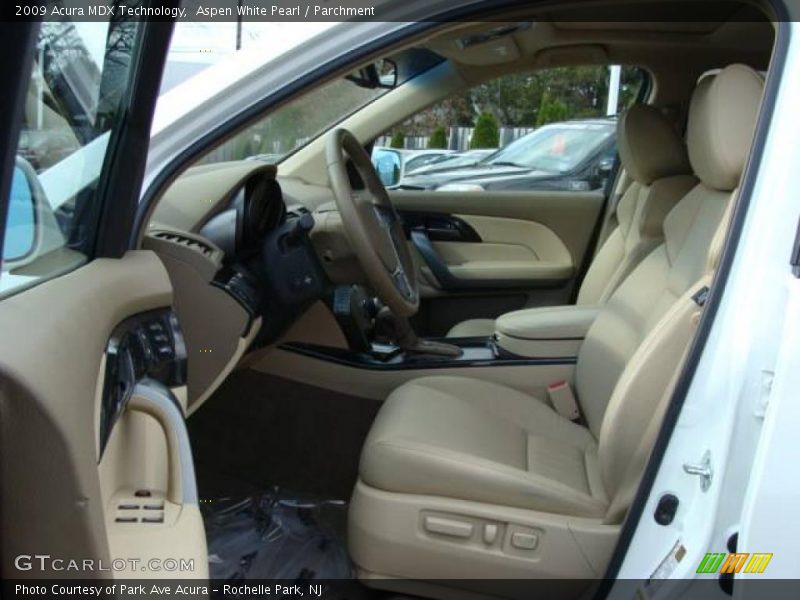 Aspen White Pearl / Parchment 2009 Acura MDX Technology