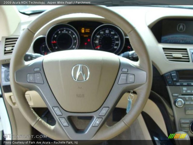 Aspen White Pearl / Parchment 2009 Acura MDX Technology
