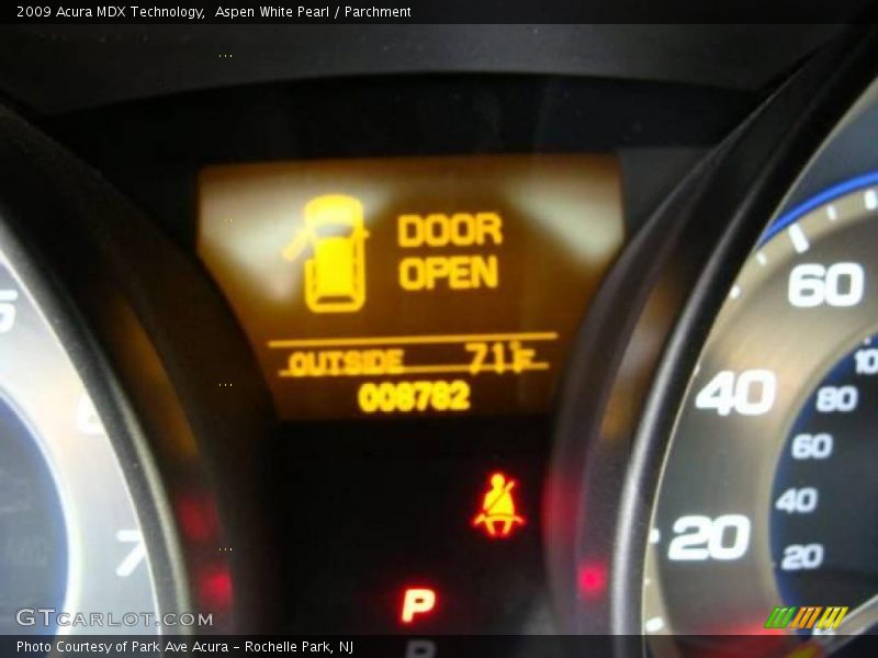 Aspen White Pearl / Parchment 2009 Acura MDX Technology