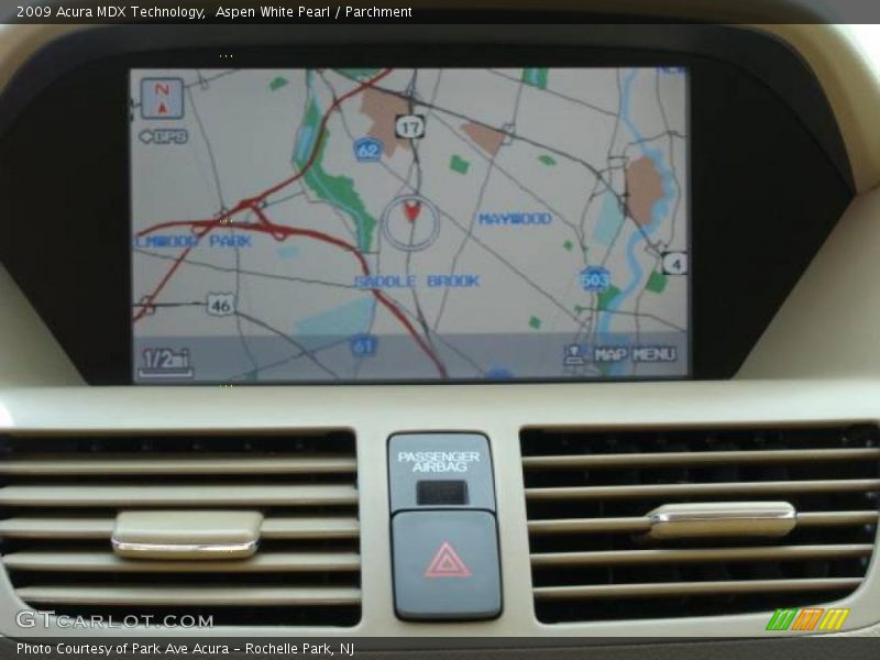 Aspen White Pearl / Parchment 2009 Acura MDX Technology