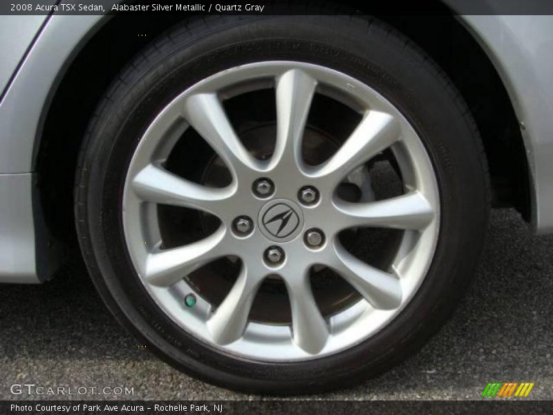 Alabaster Silver Metallic / Quartz Gray 2008 Acura TSX Sedan