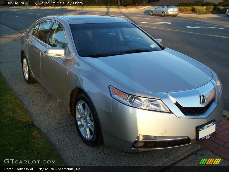 Palladium Metallic / Ebony 2009 Acura TL 3.5