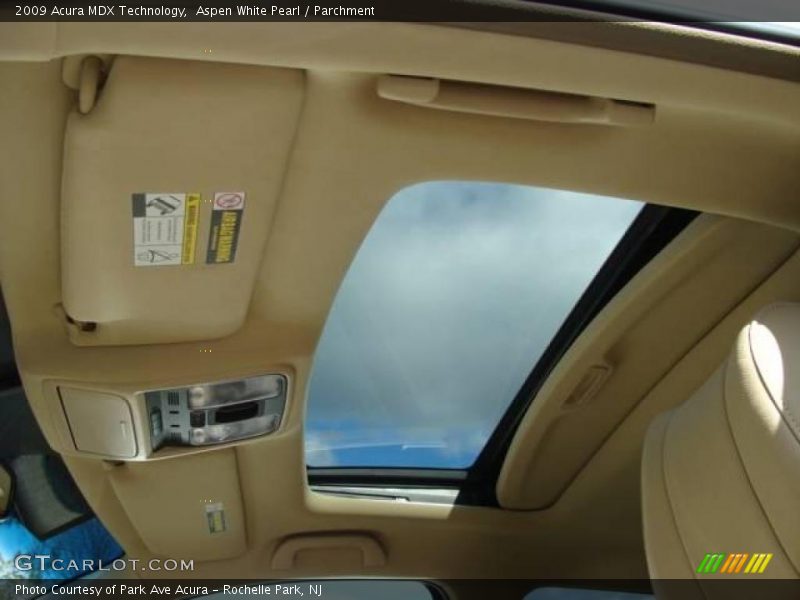 Aspen White Pearl / Parchment 2009 Acura MDX Technology