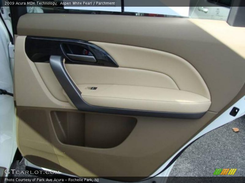 Aspen White Pearl / Parchment 2009 Acura MDX Technology