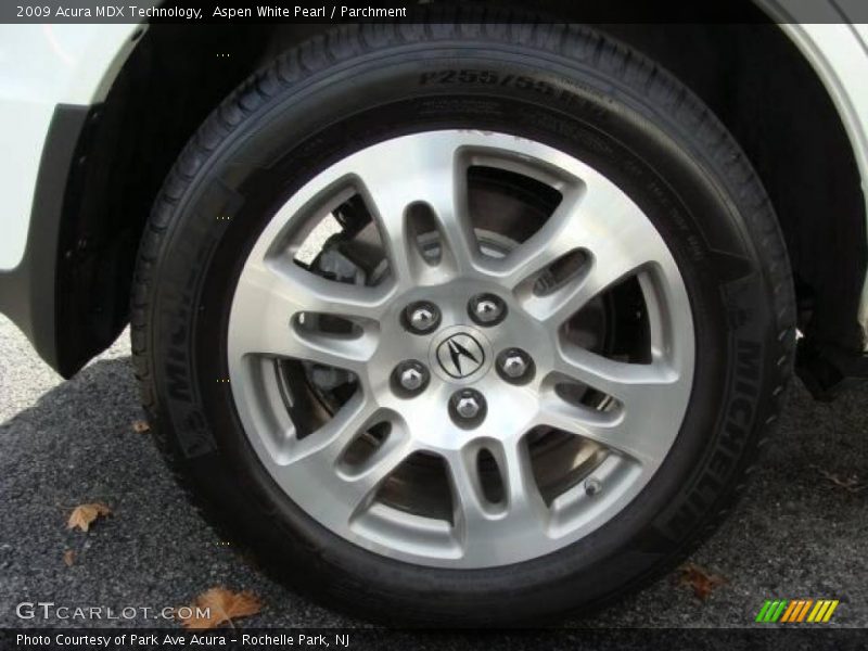 Aspen White Pearl / Parchment 2009 Acura MDX Technology