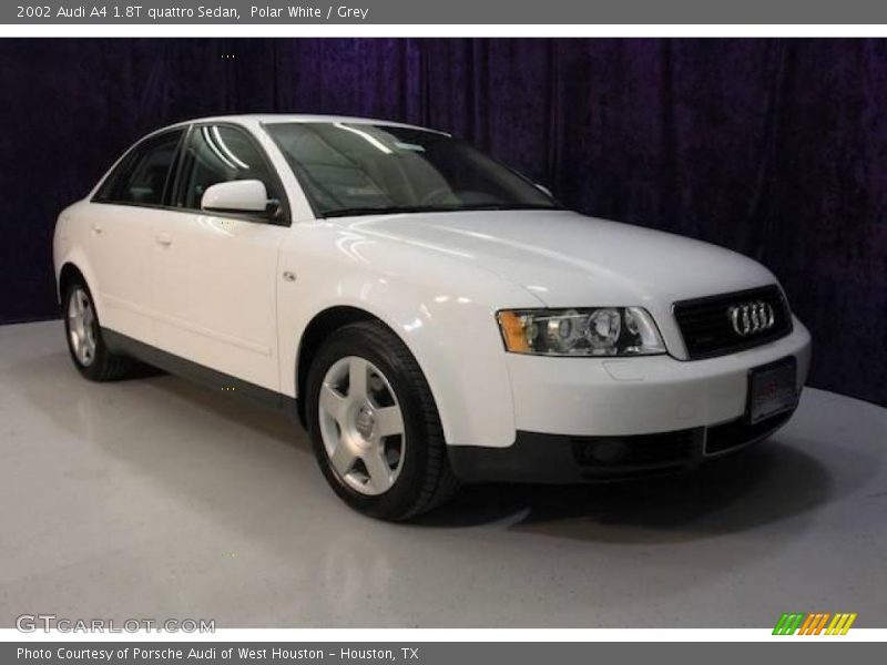 Polar White / Grey 2002 Audi A4 1.8T quattro Sedan