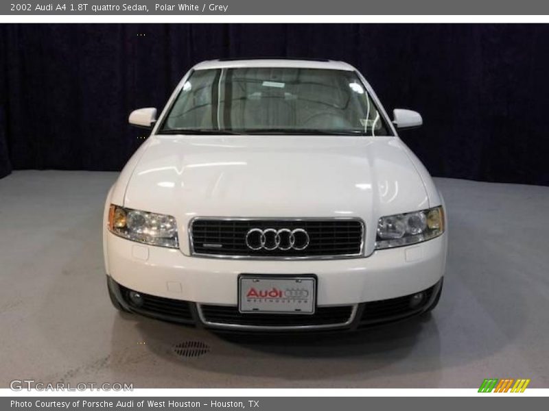 Polar White / Grey 2002 Audi A4 1.8T quattro Sedan