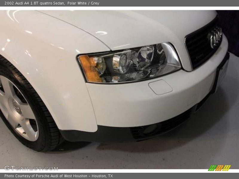 Polar White / Grey 2002 Audi A4 1.8T quattro Sedan