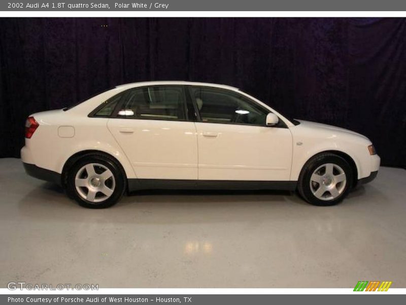 Polar White / Grey 2002 Audi A4 1.8T quattro Sedan