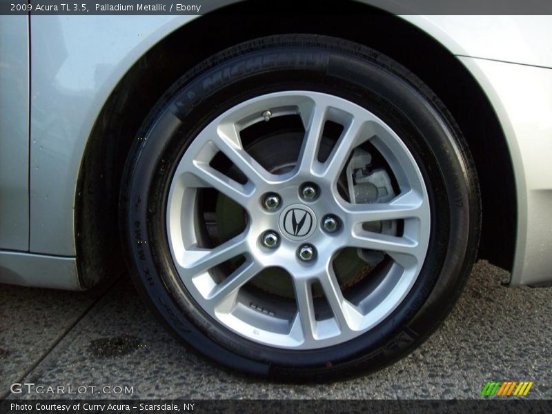 Palladium Metallic / Ebony 2009 Acura TL 3.5