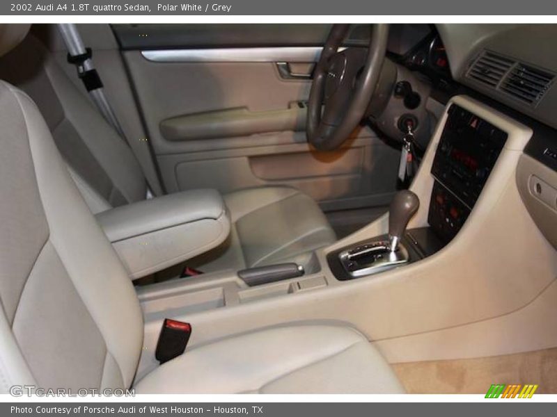 Polar White / Grey 2002 Audi A4 1.8T quattro Sedan